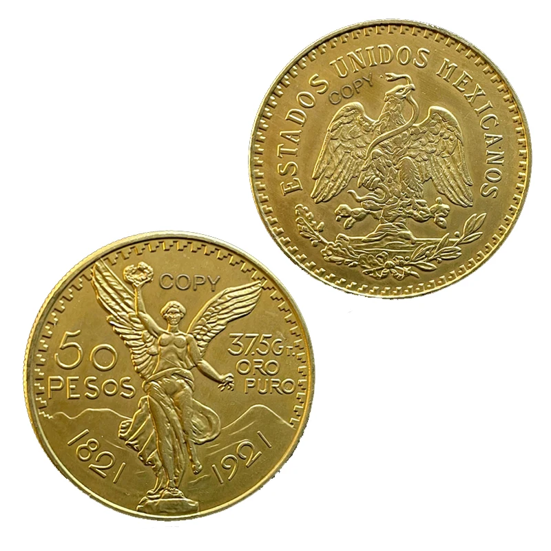 50 Pesos 1968 dea messicana della fortuna moneta d'oro collezione