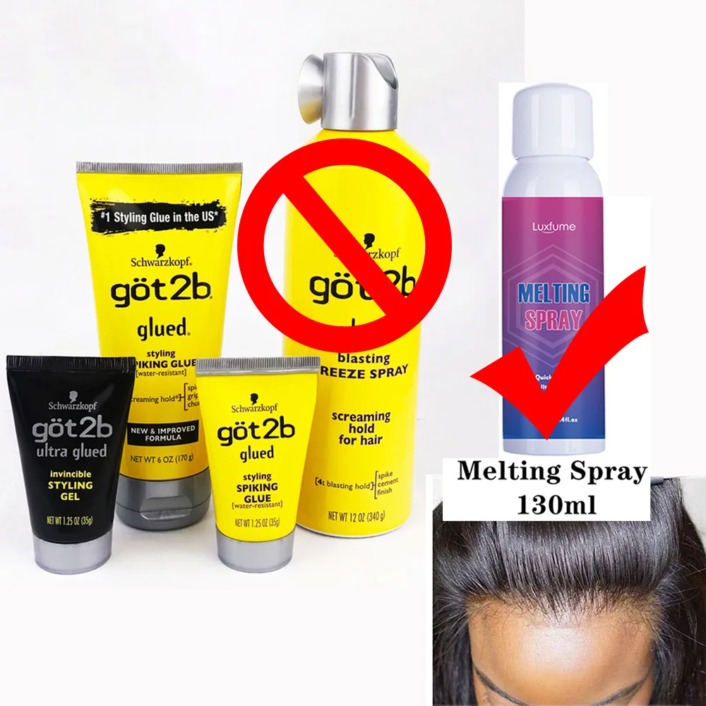 got2b spray melting spray 130ml Hair Styling Gel Hair Glue Spray Hair Glued Hair Styling Care Tool Salon Hairdressing Got2b glue