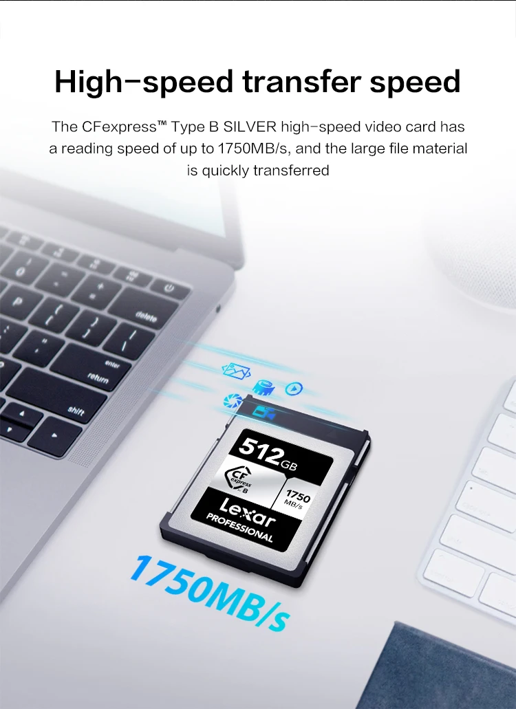 Lexar Professional CFexpress Type B Memory Card 128GB 256GB 512GB up to 1750MB/s read RAW 8K Video CF express for Camera