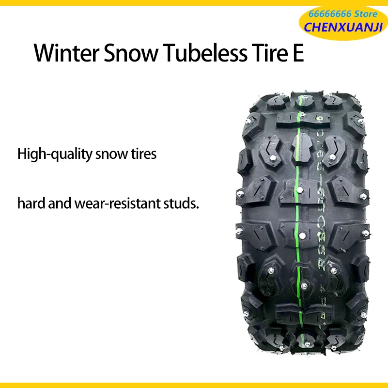 All-Terrain Winter Snow Tires - 11 Inch Tubeless Tire