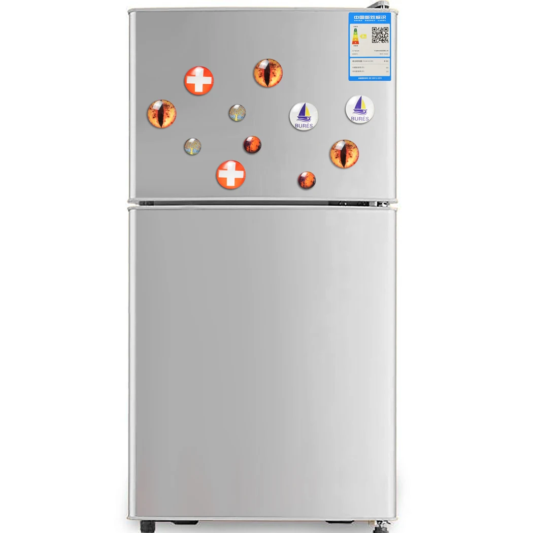 Van Gogh Starry Night Sunflowers Magnet Fridge Stickers Decoration Home Refrigerator Decor Glass Crystal Cabochon Art Souvenir