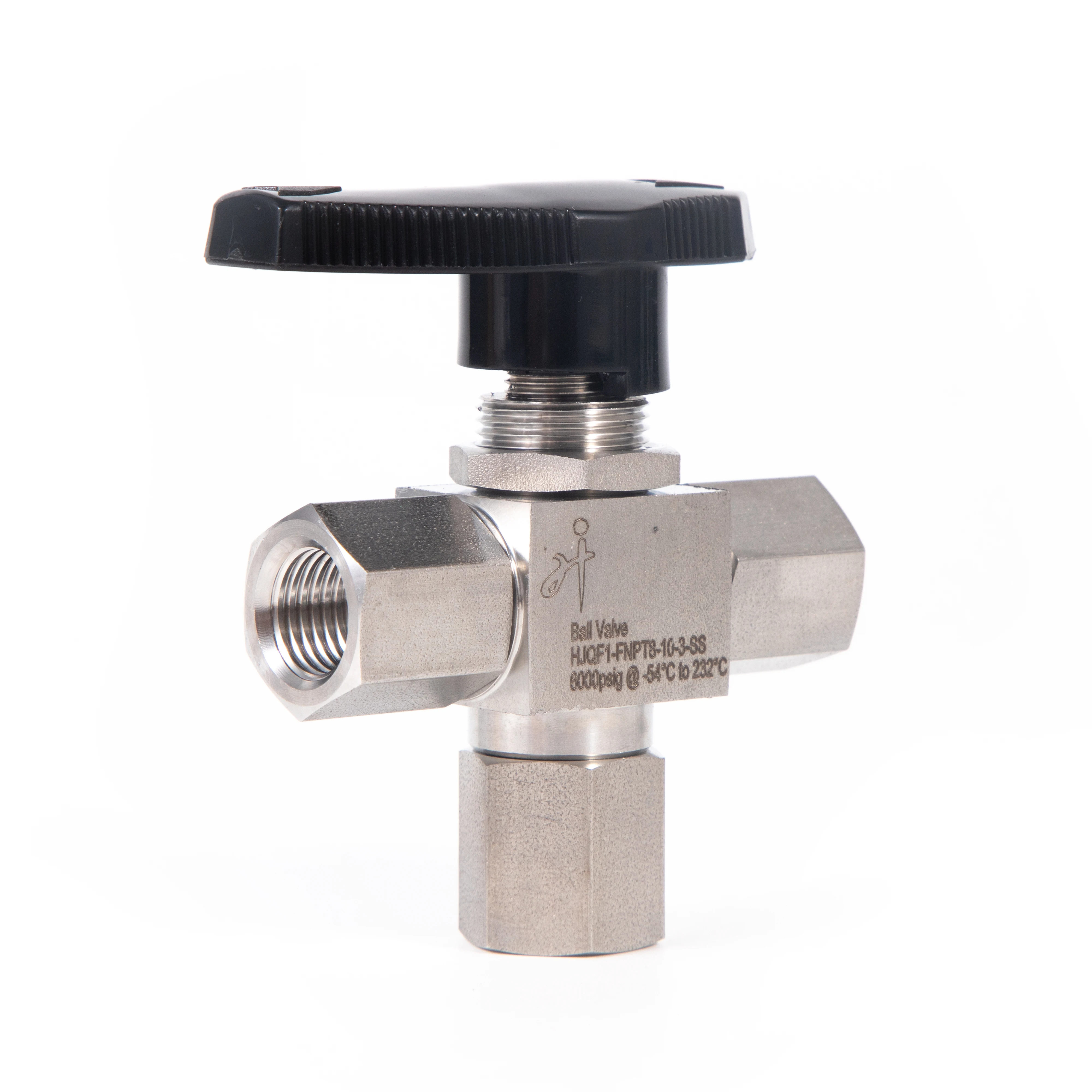High Pressure Three Way Ball Valve Forged Cold Drawn Bar Stainless Steel Ball Valve