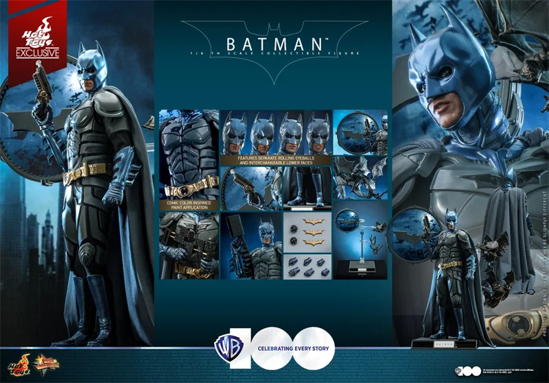 

Free Shipping Hottoys Ht 1/6 Mms697 Batman Warner 100 Dc Commemorative Limited Edition 500 In Spot Birthday Gift