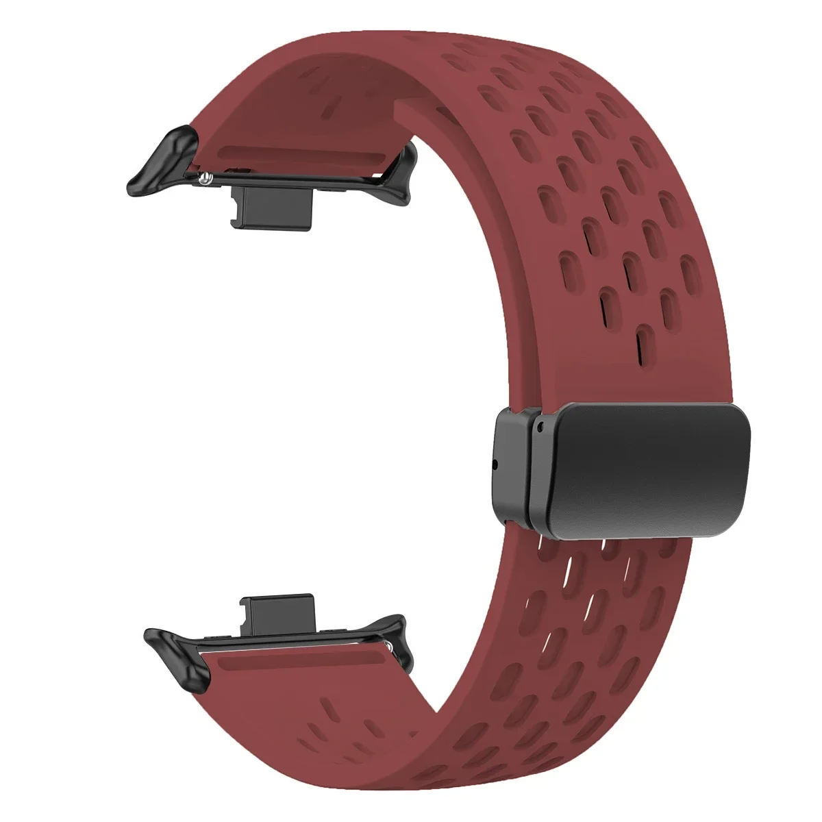Breathable Silicone Sports Strap with Magnetic Buckle