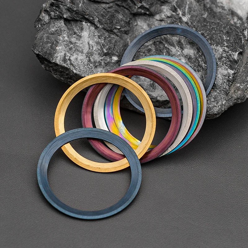 38MM Blue Luminous Watch Lunett Accessori Per Orologi In Ceramica Al Carbonio - Foto 8