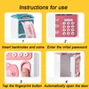 Intelligence Cash Box Piggy Bank Money Fingerprint ATM Machine For Children Digital Coins Cash Saving Safe Deposit Toy Kids Gift 6