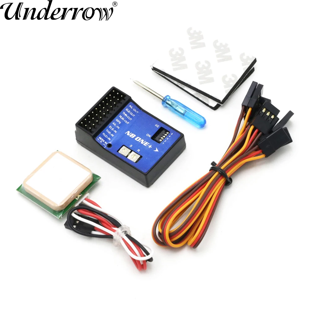 

Hot Sale NB One 32 Bit Flight Controller Built-in 6-Axis Gyro with Altitude Hold Mode + GPS Module for FPV RC Fixed Wing