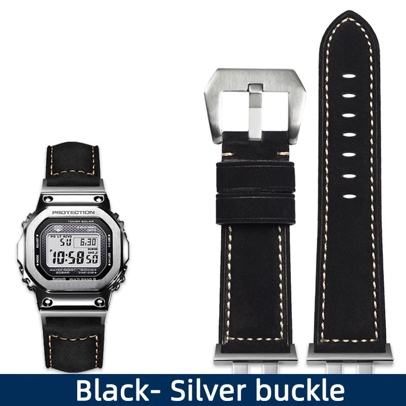 Retrofit Genuine Leather watchband for casio g-shock GMW