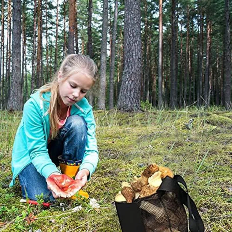 

Mushroom Picking Bag,Foraging Mesh Bags,Foraging Pouch Harvesting Mushroom Basket Picking Bag Durable Easy To Use