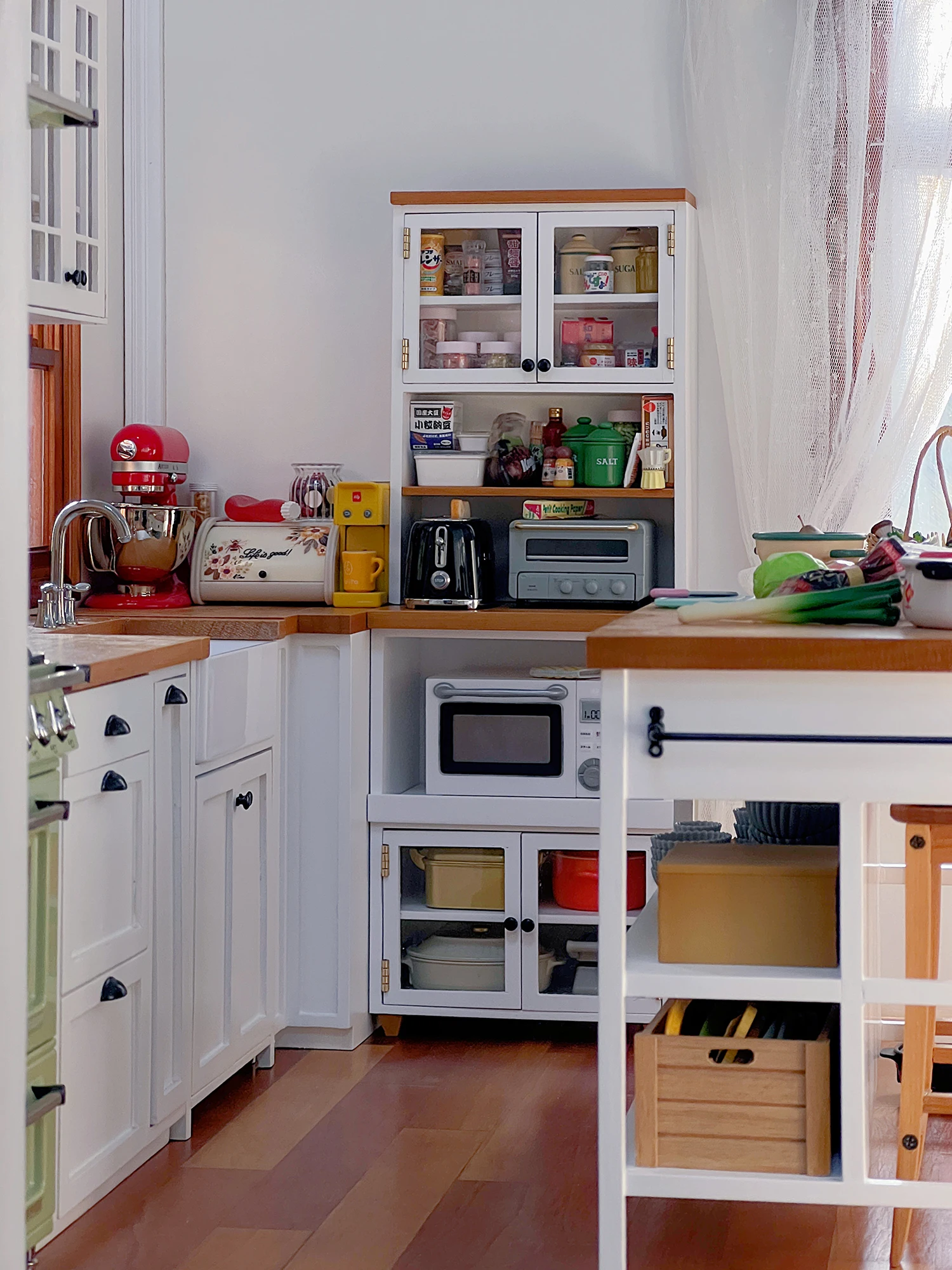 1/6 bjd ob11 miniature dollhouse furniture Mini model Electric cabinet/storage cabinet split multifunctional cabinet 6