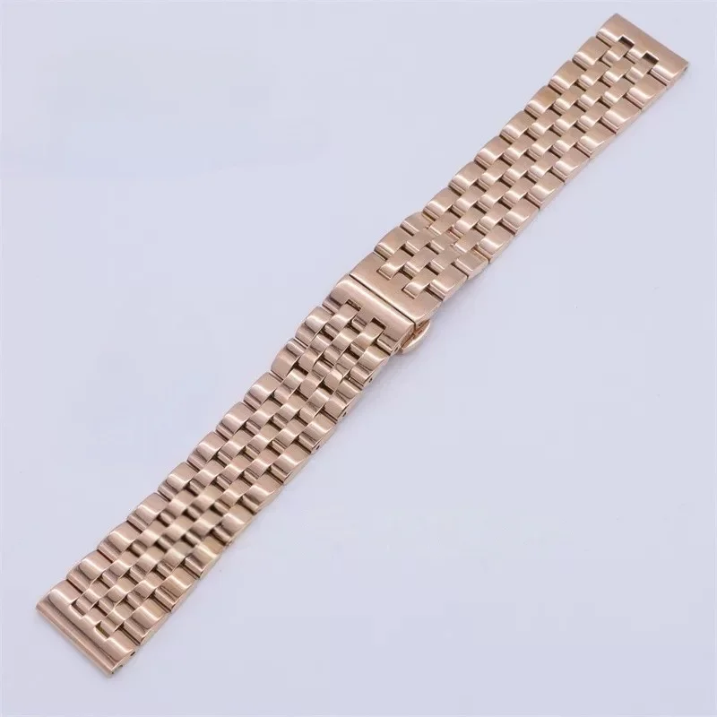 Premium Solid Stainless Steel Watch Band - Adjustable Width, Unisex Design
