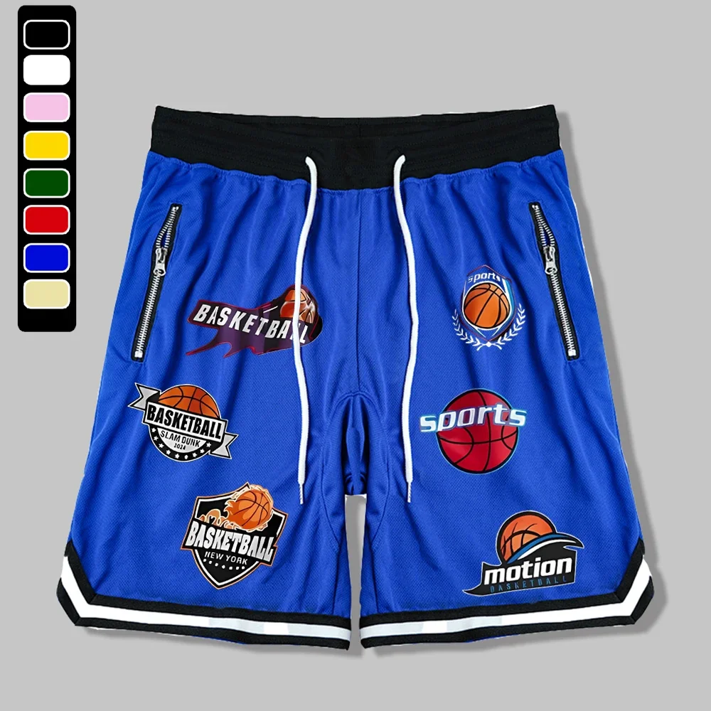 Men's Basketball Mesh Shorts Track Quick Dry Loose Sports Training Shorts Summer Fitness Joggers Casual Breathable Short Pants 6