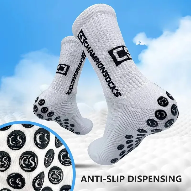 Adult 4 Colors Sports Series Socks Polyester Breathable Sweat-absorbing Football Socks Bottom of the Towel One Pair football socks sports socks fitness sports socks sport socks