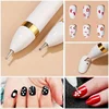 4 in 1 Nail Art Dotting Tools Nail Art Tip Dot Paint Manicure Kit Rotatable Ballpoint Drill Pen Dotting Tools Nail Point Pen 5