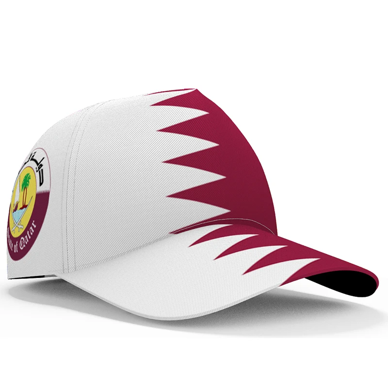 

State Of Qatar Free Custom Made Name Number Team Logo Qa Hat Qat Country Arab Nation Arabic Flag Print Photos Baseball Cap