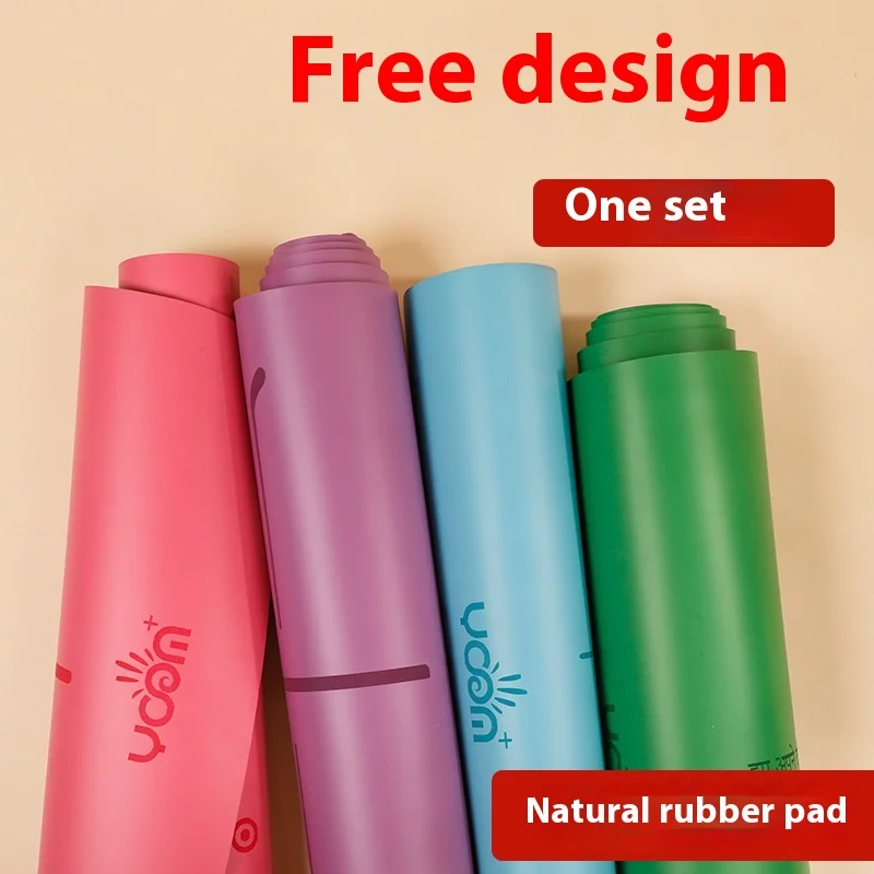 &zwnj; Professional Natural Rubber Yoga Mat-Non-Slip Home Fitness Mat with Alignment Guide Lines&zwnj; &zwnj;