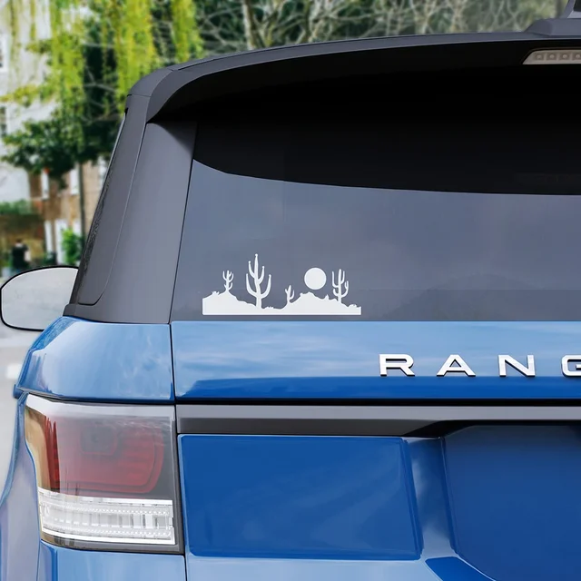 Desert Landscape Car Vinyl Decal Bumper Sticker Window Decal Windshield Custom RV Camper Hiking Decor Accessories