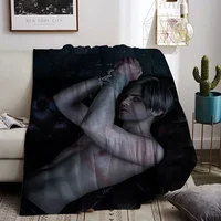 Double Bed Blanket Fluffy Leon Kennedy Decorative Sofa Blankets for Winter Bedroom Decoration Bedspread the Throw Warm Soft Nap 1