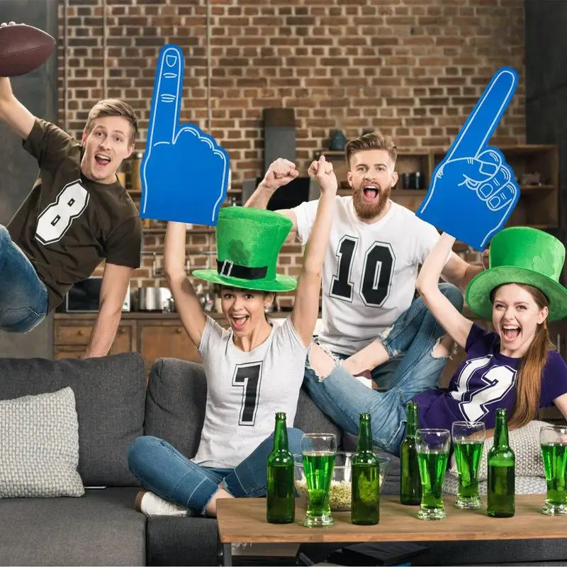 Cheerleading Foam Fingers 18 Inch Sports Fan Foam Finger Cheerleading Props We'Re Number 1 Hand for Sports Events Games