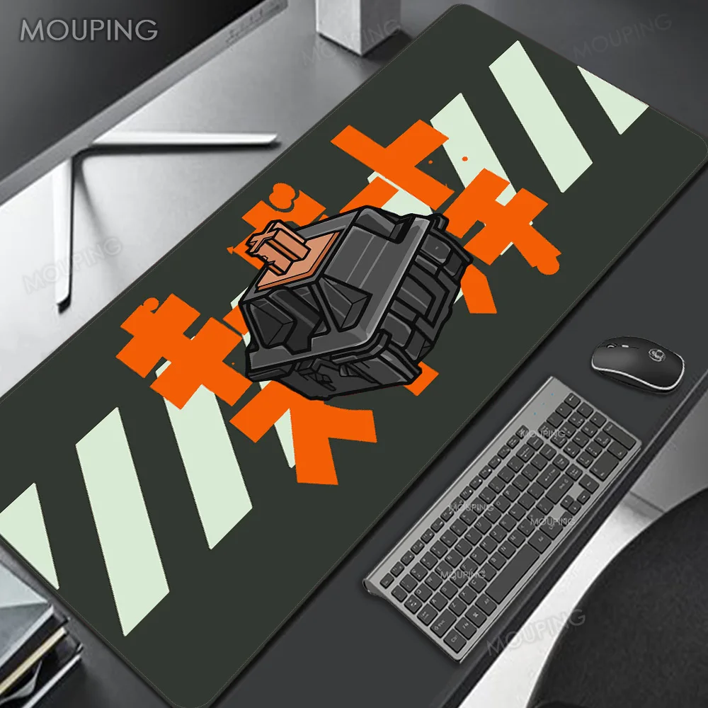 Art – tapis de souris mécanique Orange, personnalisé, Xxl, pour ordinateur  portable, Pc de bureau, Gamer - AliExpress
