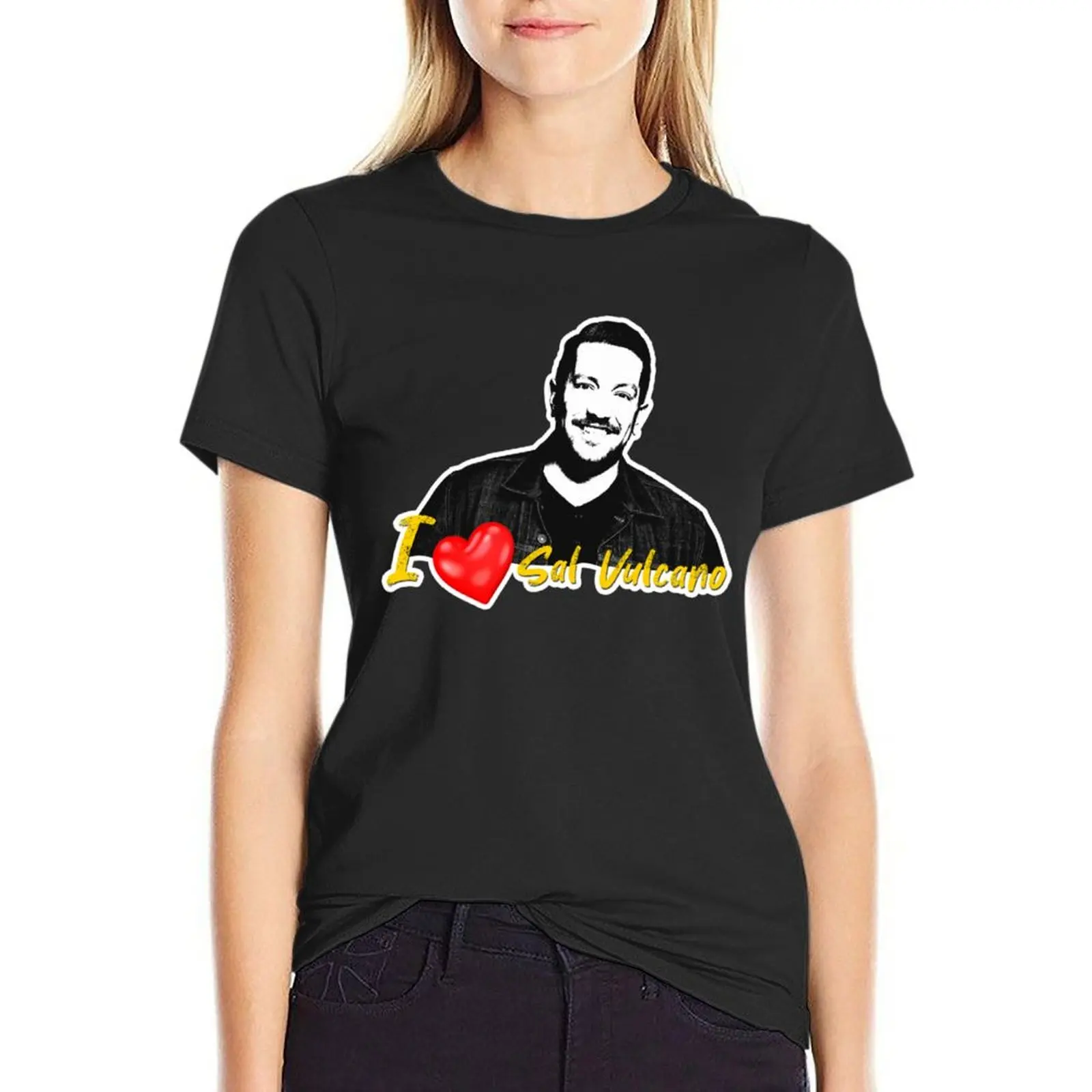 

Sal Vulcano T-Shirt summer top Short sleeve tee cute tops t-shirts for Women graphic tees