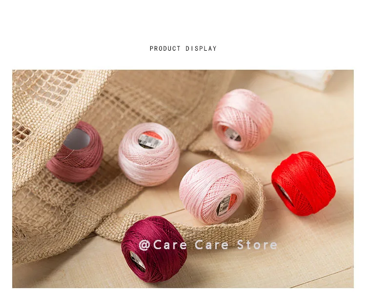 Description Picture 5 of item1 Coil Original Embroidery Threads Dmc Embroidery Yarn Diy Knitting Crochet String Line Dmc Mouline Thread