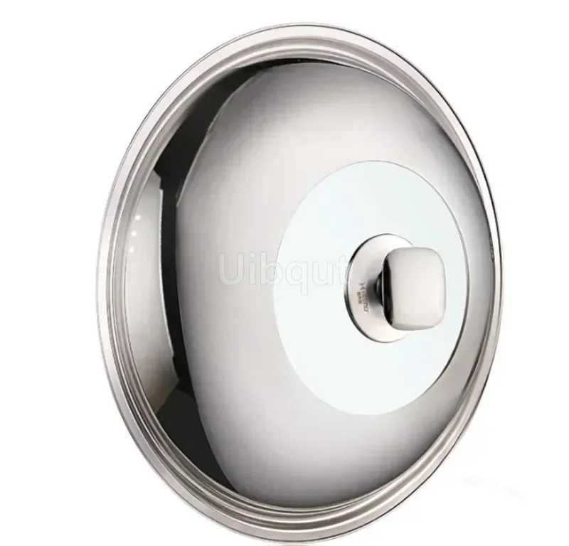 Visible Cooking Wok Pan Lid Stainless Steel Universal Pan Cover Visible Replaced Lid for Frying Wok Pot Quality Dome Cover