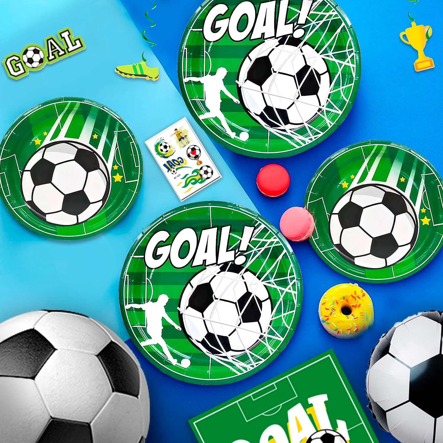 Complete Soccer Birthday Party Decoration Set