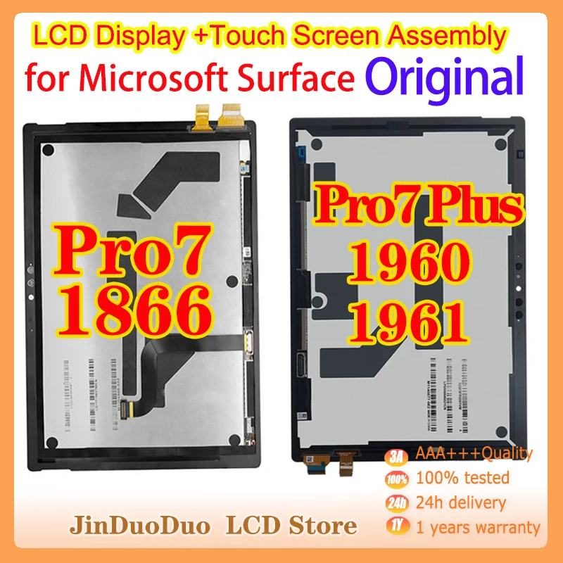 Originale Per Microsoft Surface Pro 7 Plus 1960 Display Lcd Touch Screen Digitizer Per Microsoft Pro 7 1866 Sostituzione Display