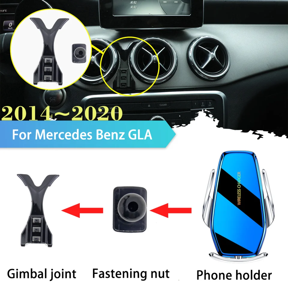 Mobile Phone Holder For Mercedes-Benz GLA All Class Air Vent Mount Bracket  Phone Holder For GLA X156 2015 2016 2017 2022 - Price history & Review, AliExpress Seller - Jian Du Store