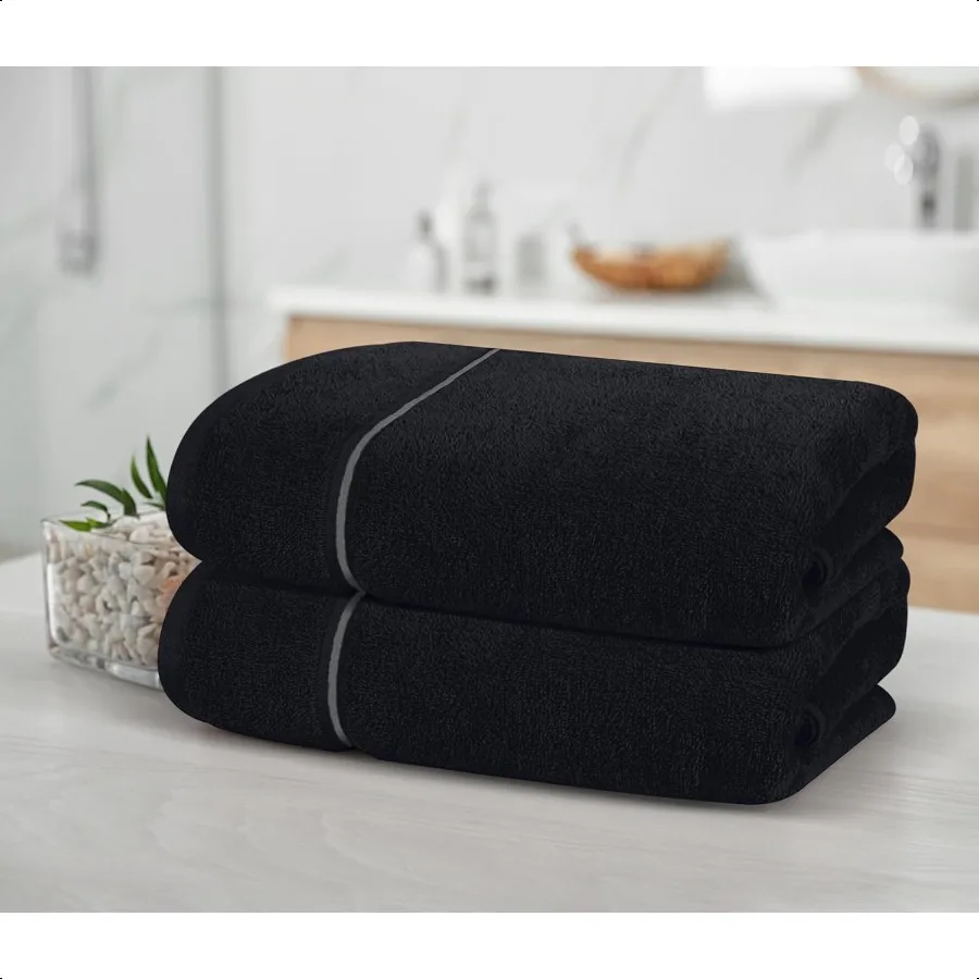 Oversized Cotton Bath Towel Set 2 Pack