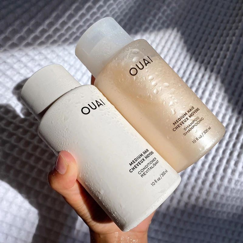 OUAI Deep Cleansing Shampoo And Hair Care Essential Oil Leave-in Conditioner Moisturize Oil Control Add Shine Hair Care