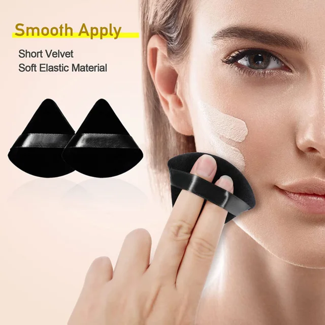 2/6Pcs Triangle Powder Puff Face Makeup Sponge