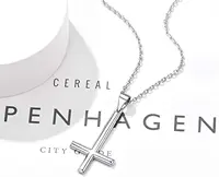 PROSILVER Inverted Cross Necklace Men Women Satanic Jewelry Gift Satanism Occult Devil 925 Sterling Silver Upside Down Cross 2