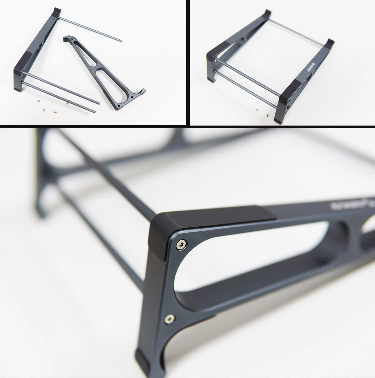 Alumínio laptop stand riser