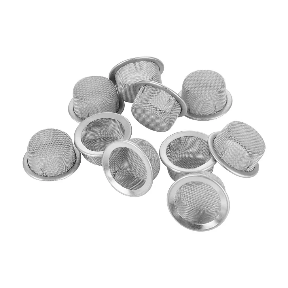 16MM Tobacco Smoking Pipe Metal Filter 100 Mesh Stainless Steel Mesh Screen Pipe Filter Replaceable Accessories 10/20/50Pcs tobacco pipe smoking pipe filters