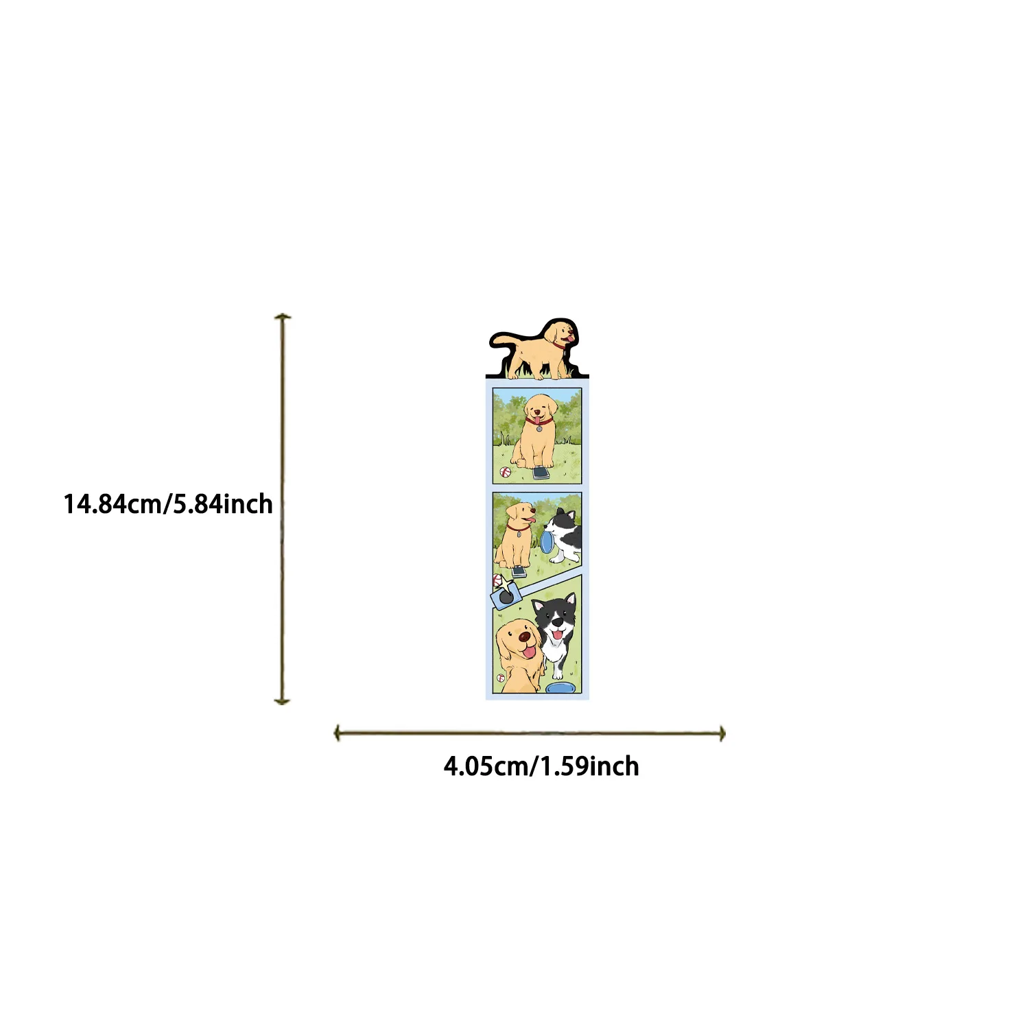 30 Pcs Cartoon Dog World Bookmarks Simple Handheld Creative Reading Paper Bookmarks for DIY