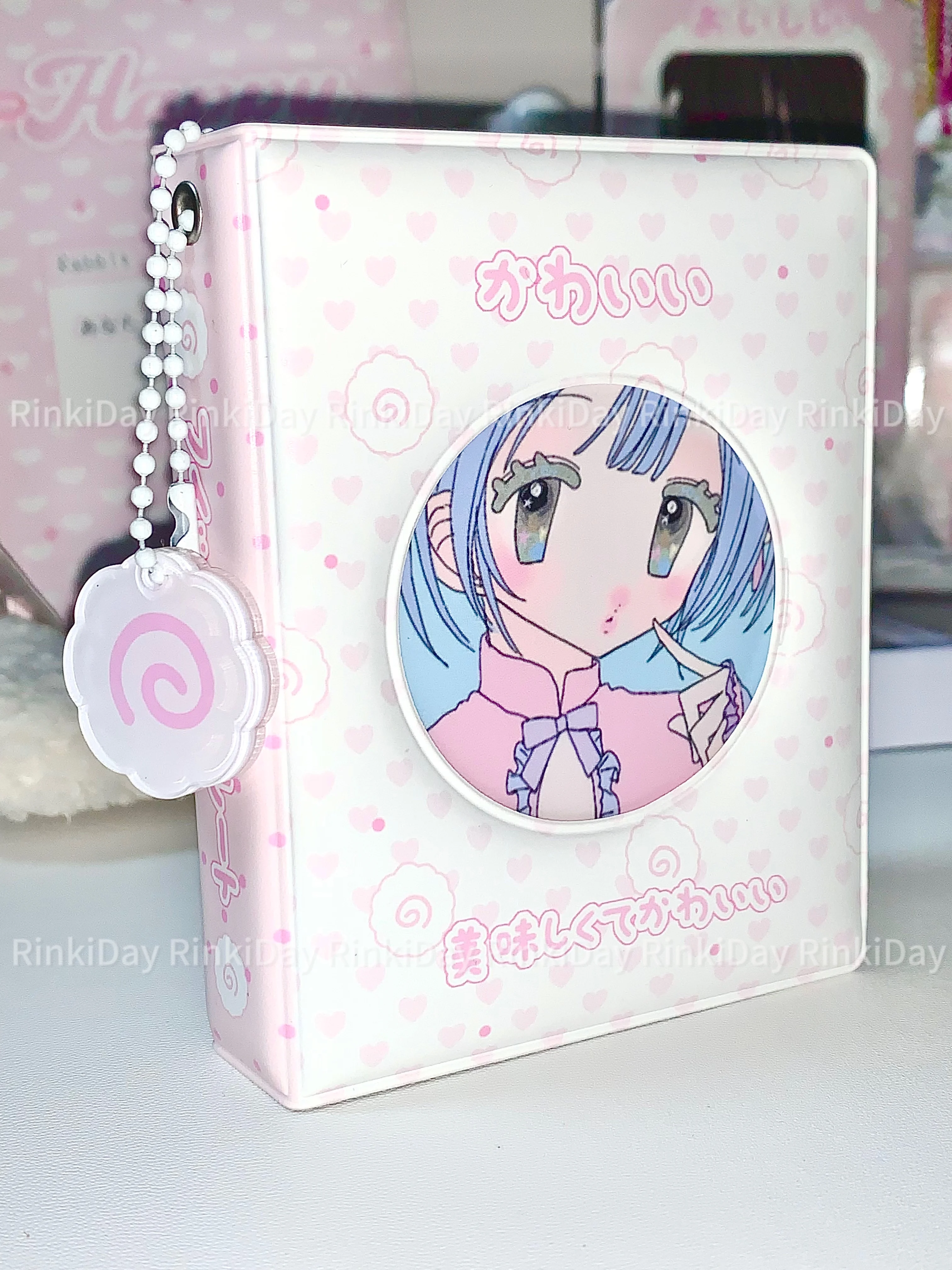 Kpop Binder Set Cute Photocard Collect Book 3inch Card Sleeve Korean Idol Photo Holder Book Heart Love Album