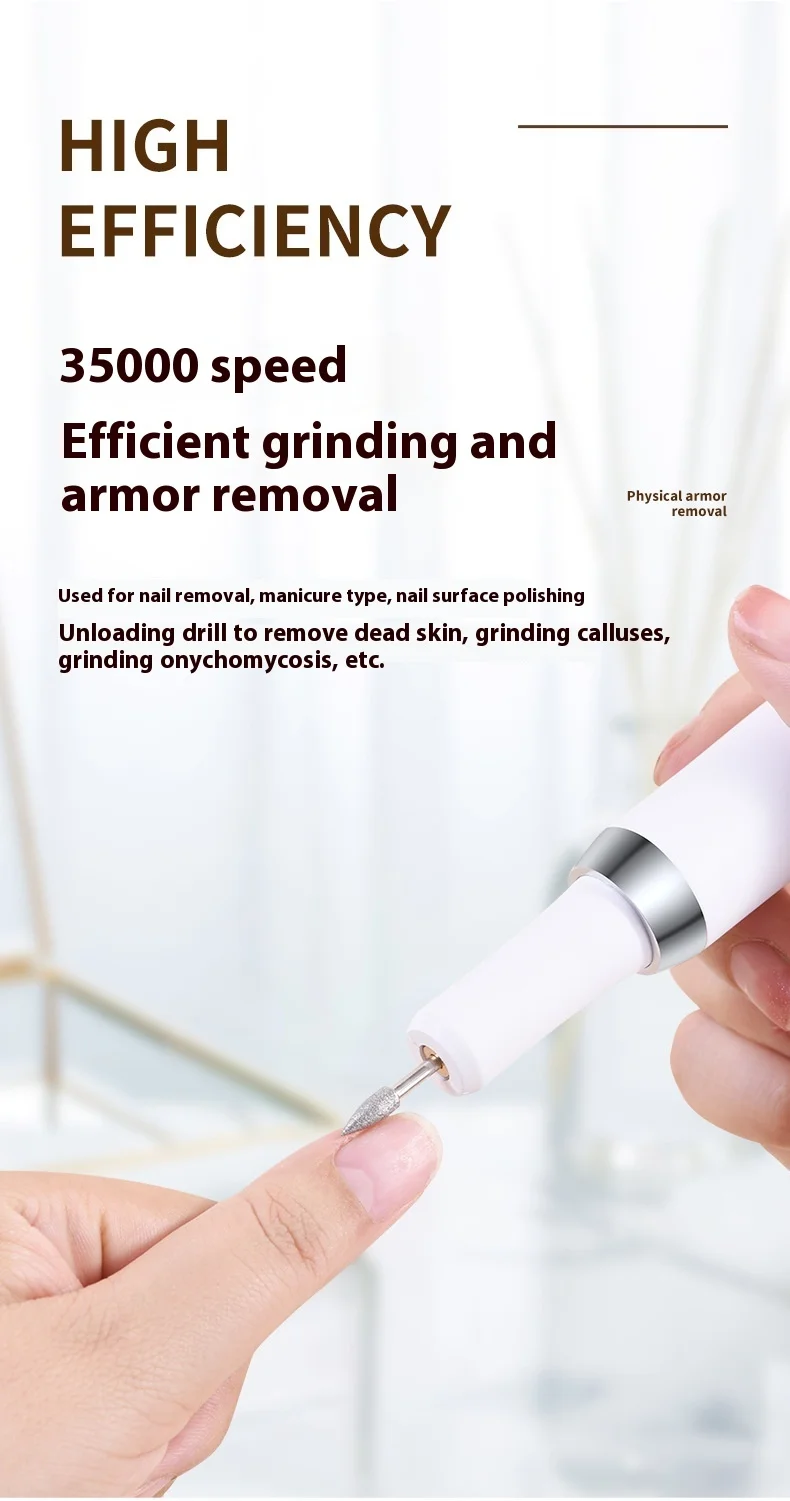 Electric Nail Drill Professional Nail File For Dead Skin Removal_voghion.com