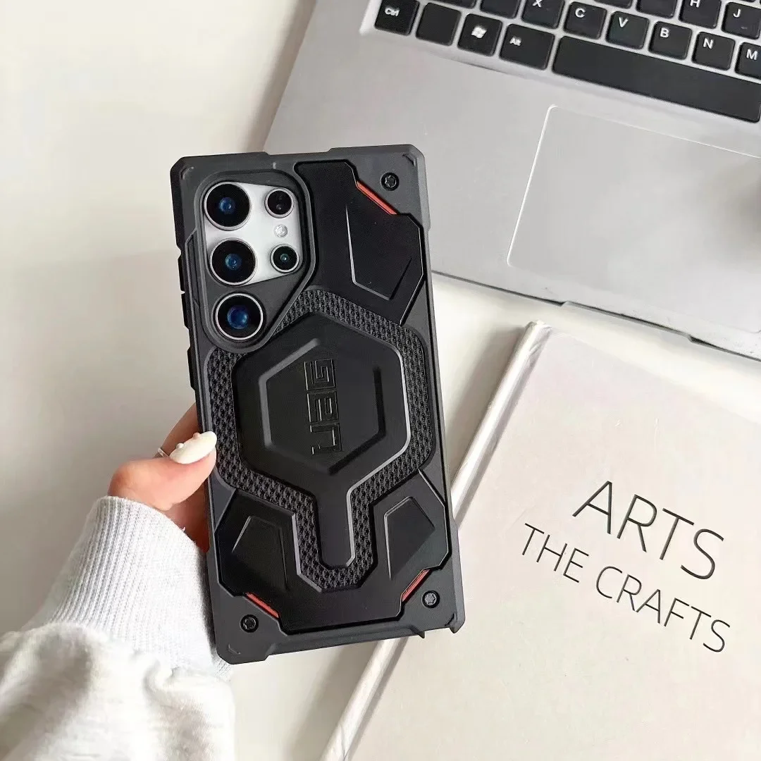 100% Original UAG Monarch Pro Kevlar Magnetic Cover for Samsung Galaxy S24 Ultra S23 Ultra S24 PLUS with MagSafe Phone Case Phone Case