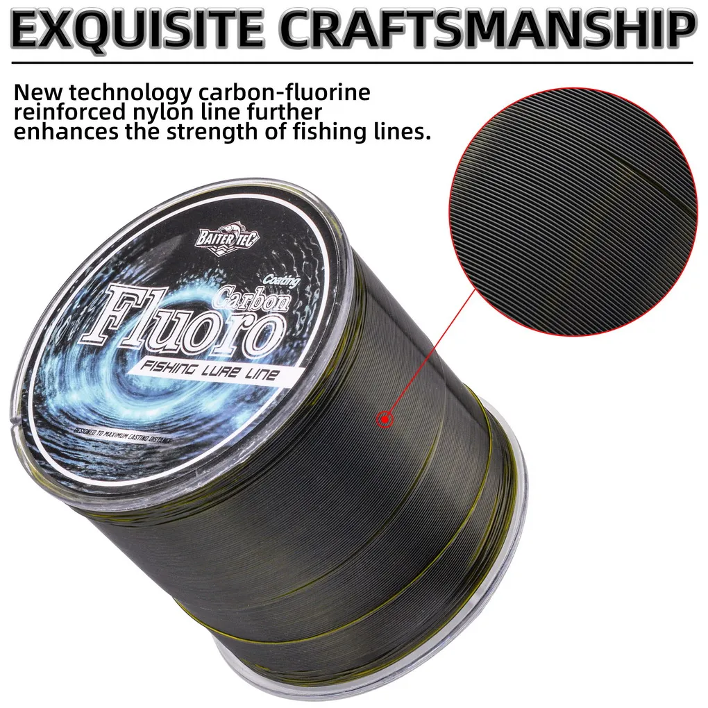 Ultra-Strong Fluorocarbon Fishing Line - 300M Premium Sinking Line