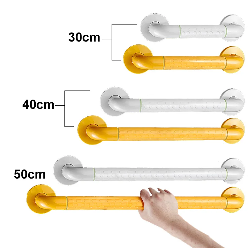 Description Picture 3 of item30/40/50cm Bathroom Grab Bar Wall-mounted Stainless Steel Handrail With Luminous Strips Shower Tub Toilet Safety Support Handle