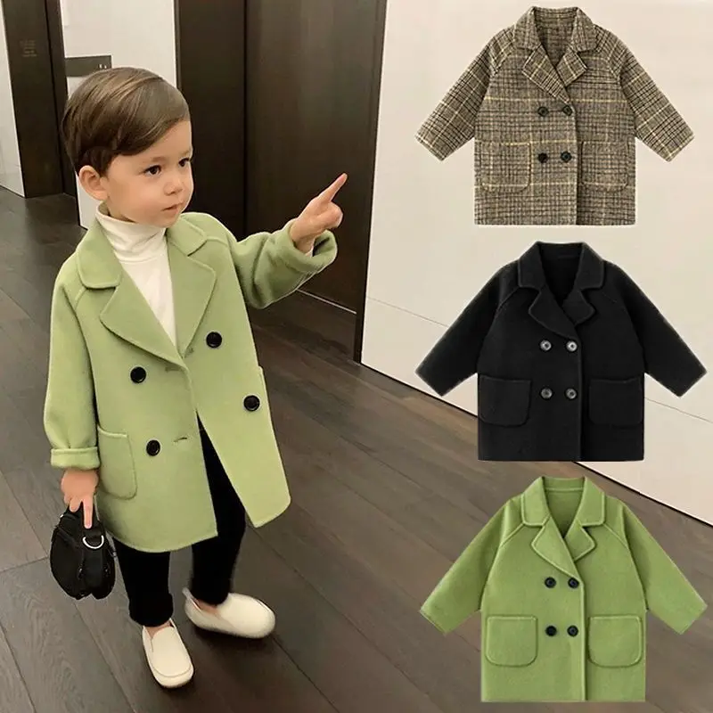 

Fashion lengthen Winter Jackets baby Boys Girl Kids Outerwear Coats Spring Autumn children's jacket Boy's Overcoat Boy Coat 2-6Y