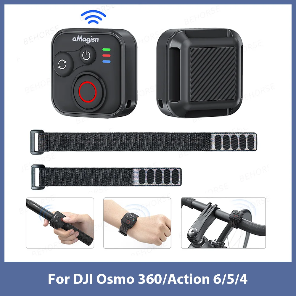 Wireless Bluetooth Remote Controller for DJI Osmo 360/Action 6/5 Pro/4 50M Remote Control Device Waterproof Material