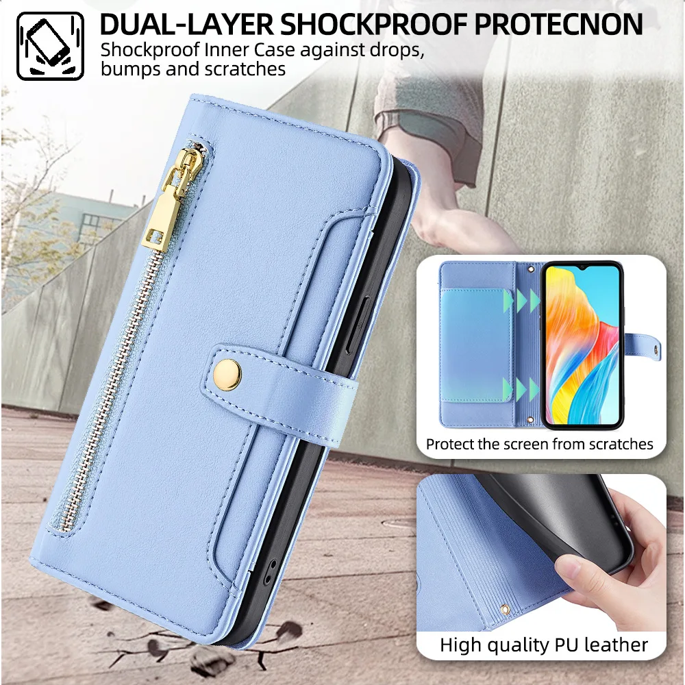 Leder-Handyhülle für Samsung S25 Ultra S24 Plus S23 S22 FE Brieftaschen-Hülle S26 EDGE Flip-Cover mit Kartenfächern Handy-Zubehör