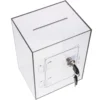 Acrylic Material Safe Wear Resistance Money Boxes Clear Acrylic Box With Lock Donation Box For Suggestion Box With Lock Complain 1