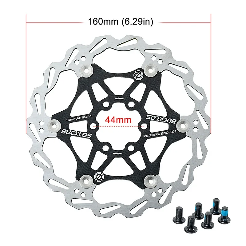 Durable Bicycle Brake Rotor with Screws 160/180/203mm Quick Cooling Float Rotor