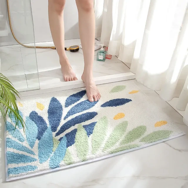 Super Bathroom Absorbent Floor Mat Soft Microfiber Thickened
