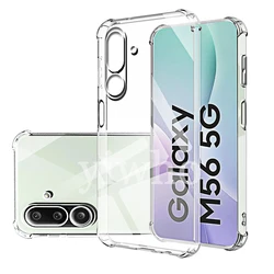 Transparent Protective Phone Case with Camera Back Cover for Galaxy M56