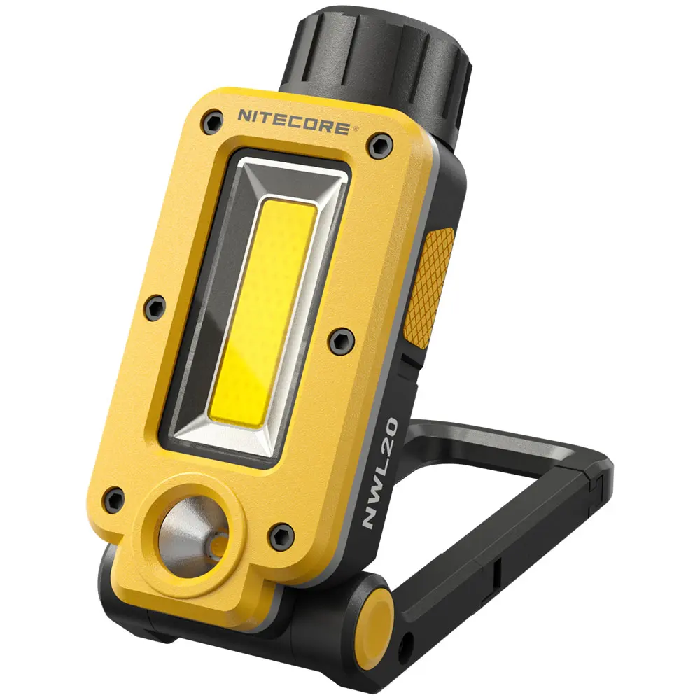 NITECORE NWL20 USB-C Rechargeable Work Light 180° Adjustable Multifunctional Triple Output Floodlight Spotlight + 21700 Battery